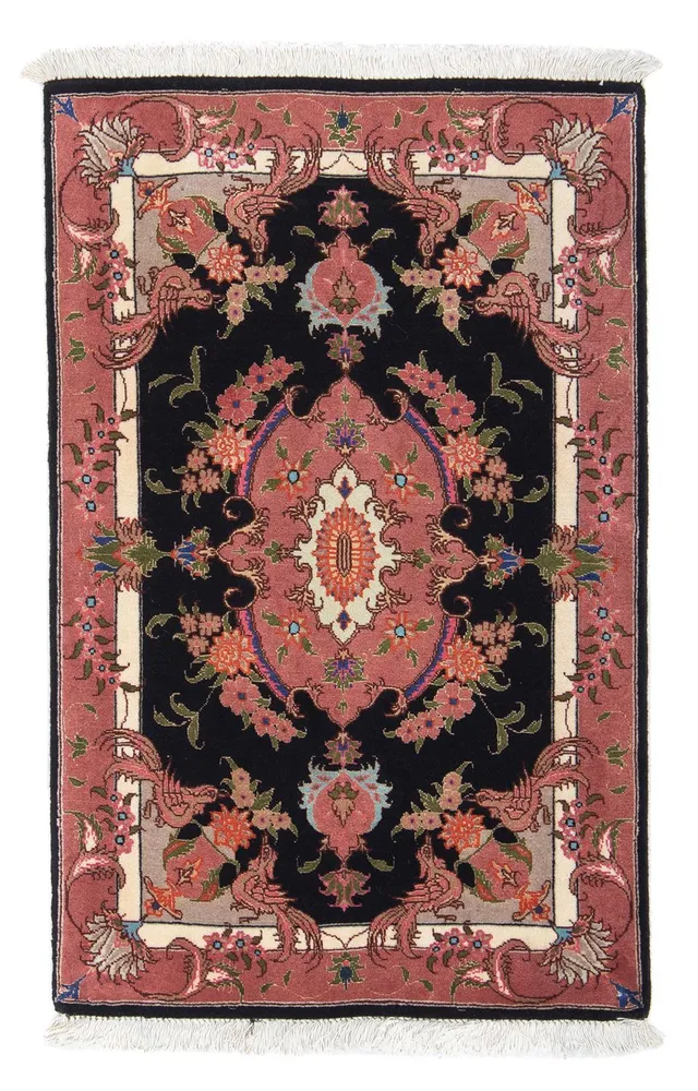 Persisk teppe - Tabriz - Royal - 90 x 60 cm - mørkeblå