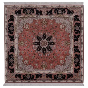 Persisk teppe - Tabriz - Royal square - 199 x 198 cm - laks