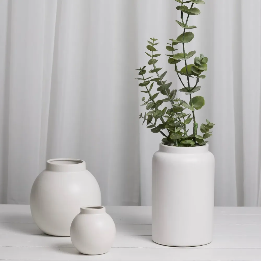sögne nora vase hvit 22 cm