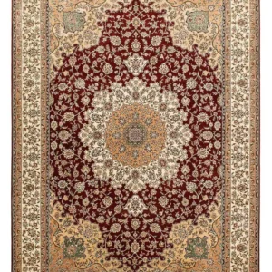 Silketeppe - Ghom Silk - Premium - 216 x 132 cm - mørkeblå