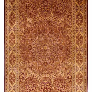 Silketeppe - Ghom Silk - Premium - 216 x 132 cm - mørkeblå