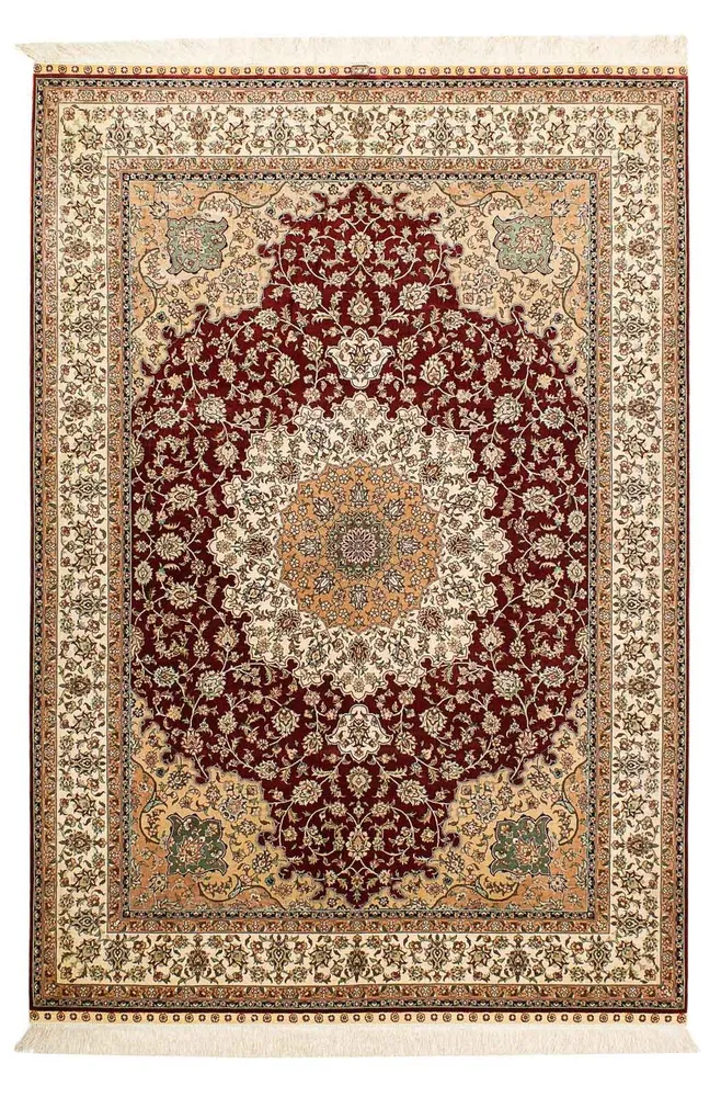 Silketeppe - Ghom Silk - Premium - 216 x 132 cm - mørkeblå
