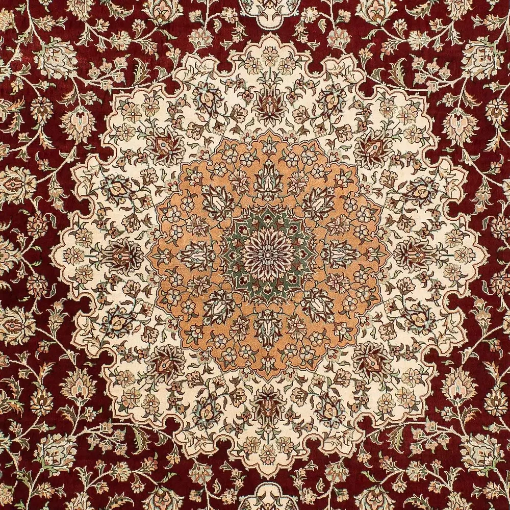 Silketeppe - Ghom Silk - Premium - 216 x 132 cm - mørkeblå
