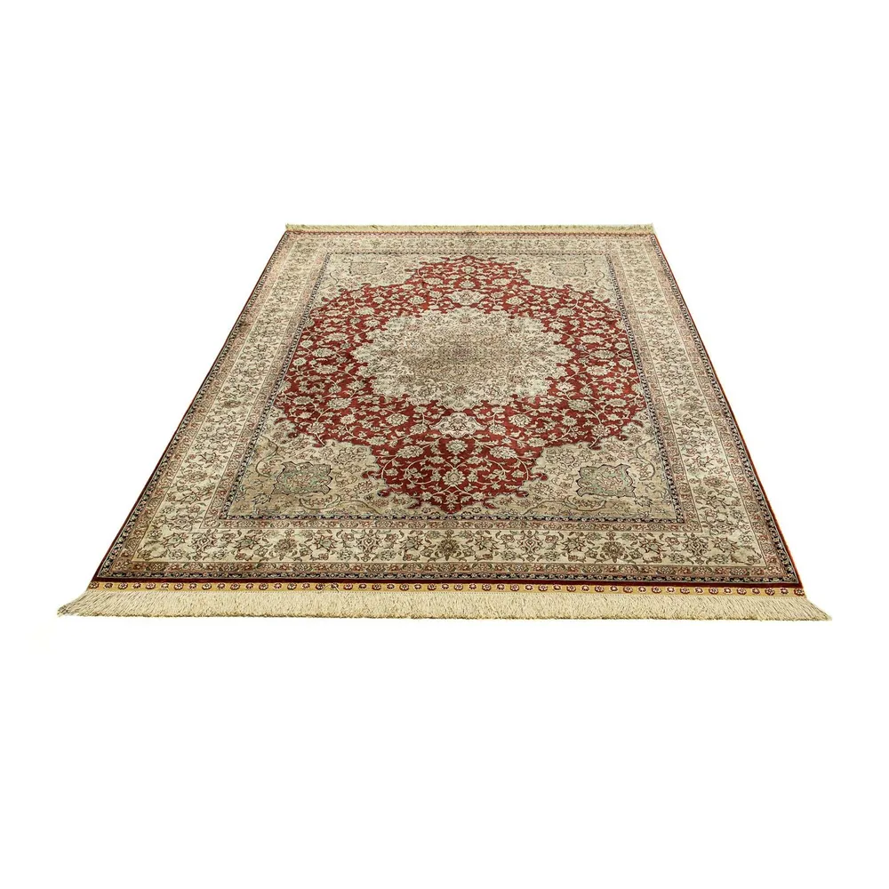 Silketeppe - Ghom Silk - Premium - 216 x 132 cm - mørkeblå