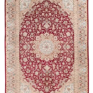 Silketeppe - Ghom Silk - Premium - 227 x 145 cm - rød