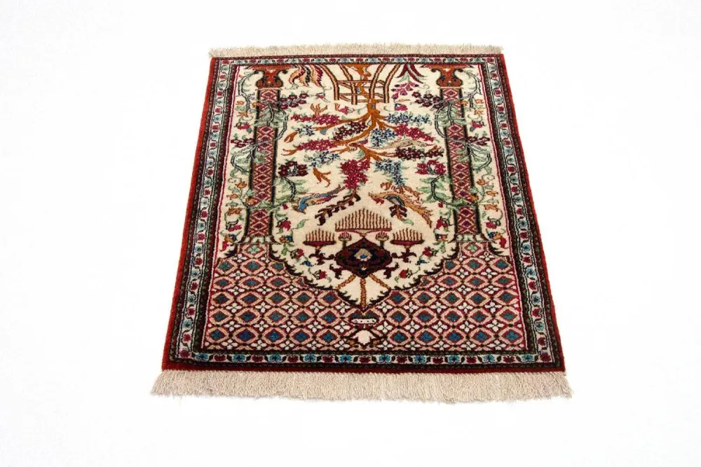Silketeppe - Ghom Silk - Premium - 77 x 57 cm - beige