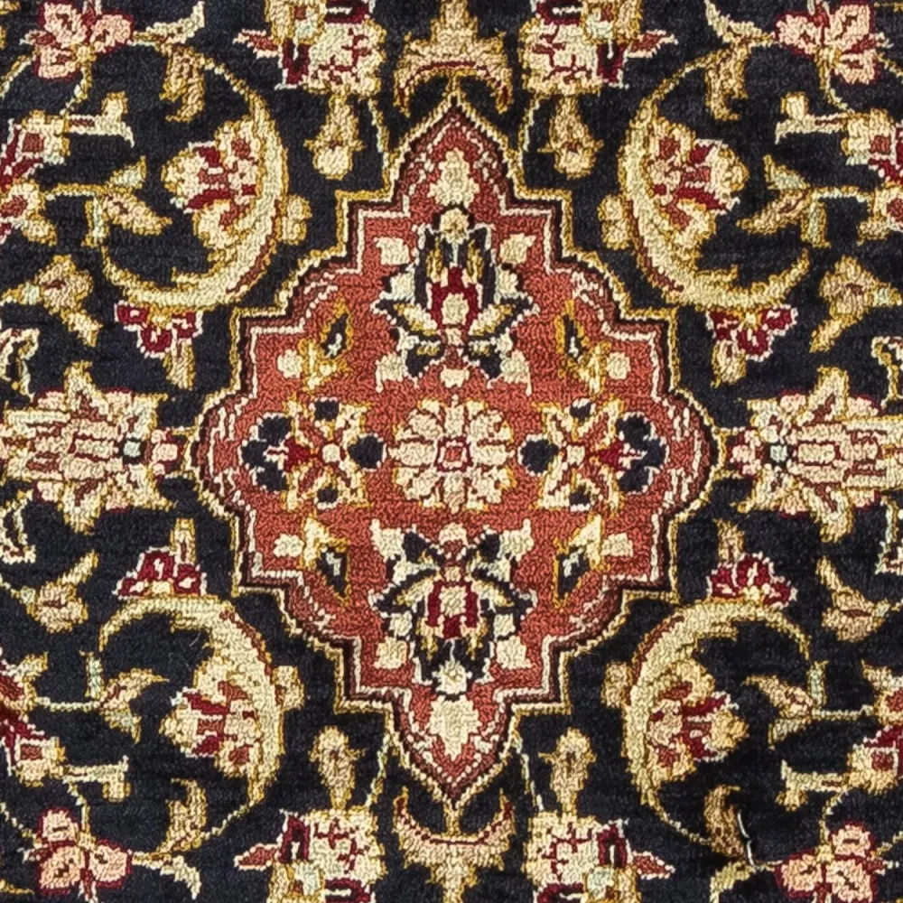 Silketeppe - Ghom Silk - Premium - 41 x 28 cm - mørkeblå