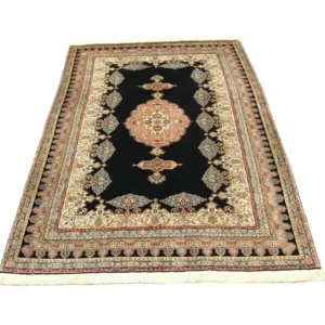 Silketeppe - Hereke Silk - Premium - 270 x 180 cm - blå