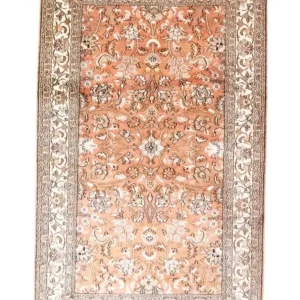 Silketeppe - Kashmir silke - 122 x 76 cm - oransje