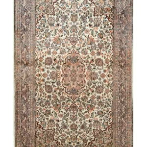 Silketeppe - Kashmir silke - 124 x 78 cm - beige