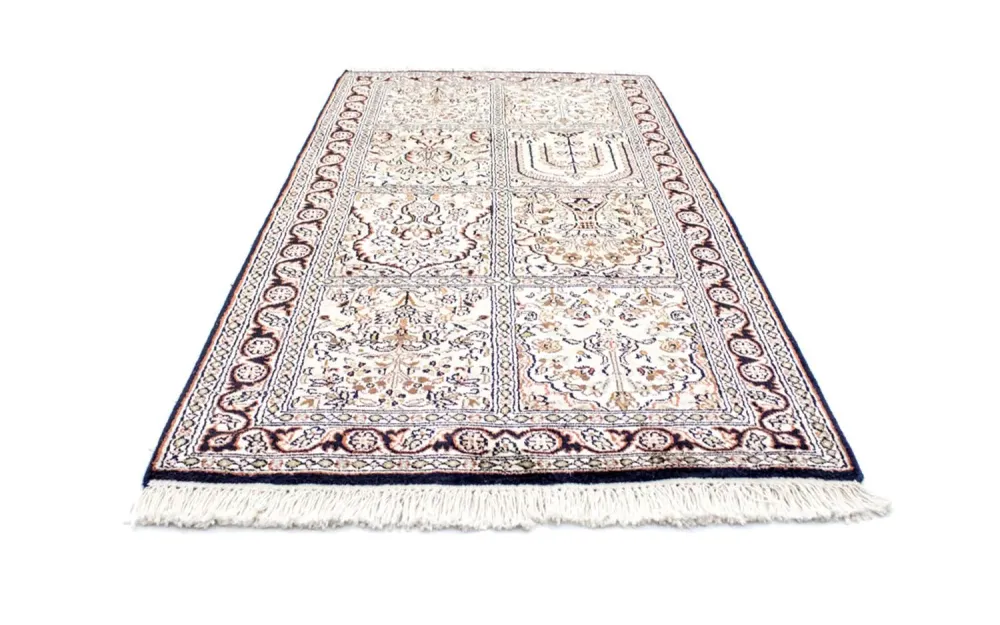 Silketeppe - Kashmir silke - 124 x 65 cm - flerfarget