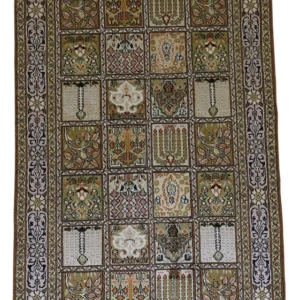 Silketeppe - Kashmir silke - 152 x 90 cm - brun