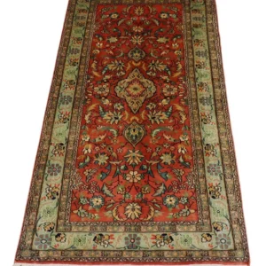 Silketeppe - Kashmir silke - 153 x 80 cm - rød