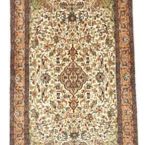 Silketeppe - Kashmir silke - 155 x 99 cm - beige