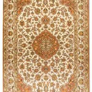 Silketeppe - Kashmir silke - 157 x 90 cm - beige