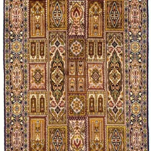 Silketeppe - Kashmir silke - 157 x 93 cm - flerfarget