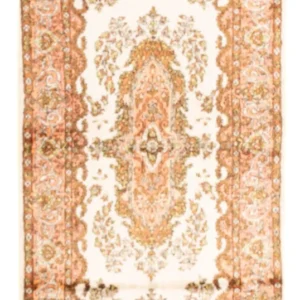 Silketeppe - Kashmir silke - 158 x 93 cm - beige