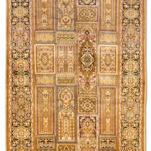 Silketeppe - Kashmir silke - 158 x 93 cm - brun