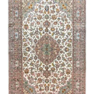 Silketeppe - Kashmir silke - 159 x 94 cm - beige
