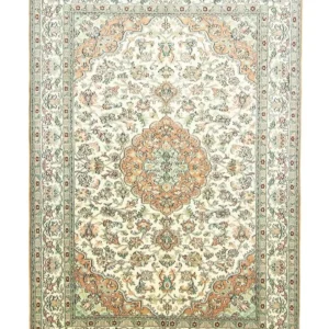 Silketeppe - Kashmir silke - 183 x 129 cm - beige