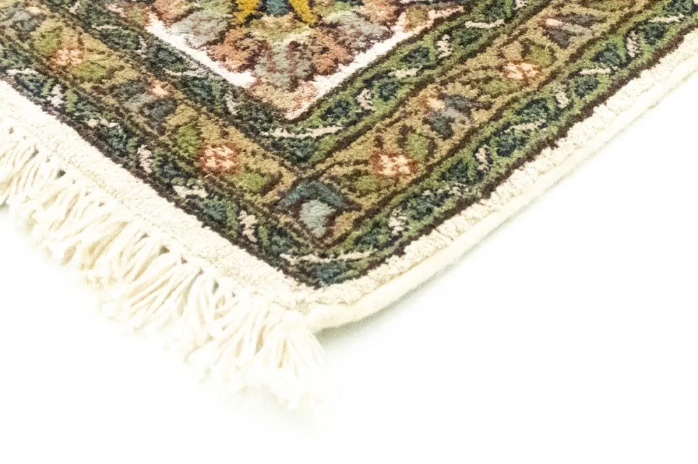 Silketeppe - Kashmir silke - 217 x 153 cm - beige