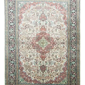 Silketeppe - Kashmir silke - 218 x 153 cm - beige