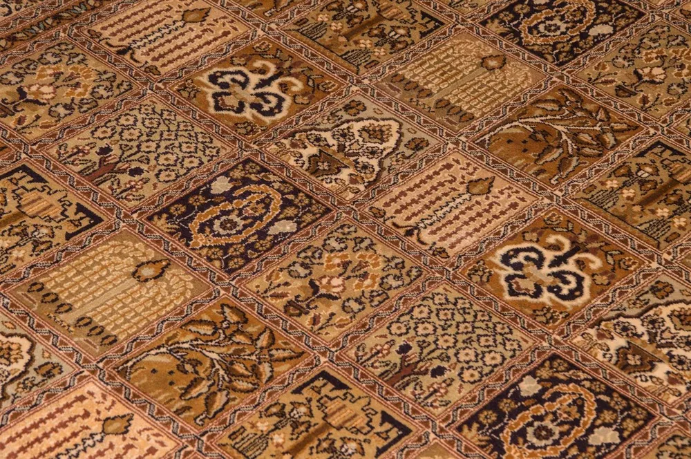 Silketeppe - Kashmir silke - 240 x 157 cm - beige
