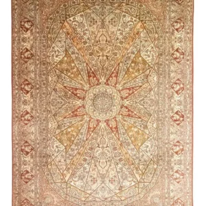 Silketeppe - Kashmir silke - 270 x 185 cm - brun