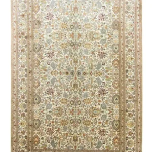 Silketeppe - Kashmir silke - 274 x 184 cm - beige