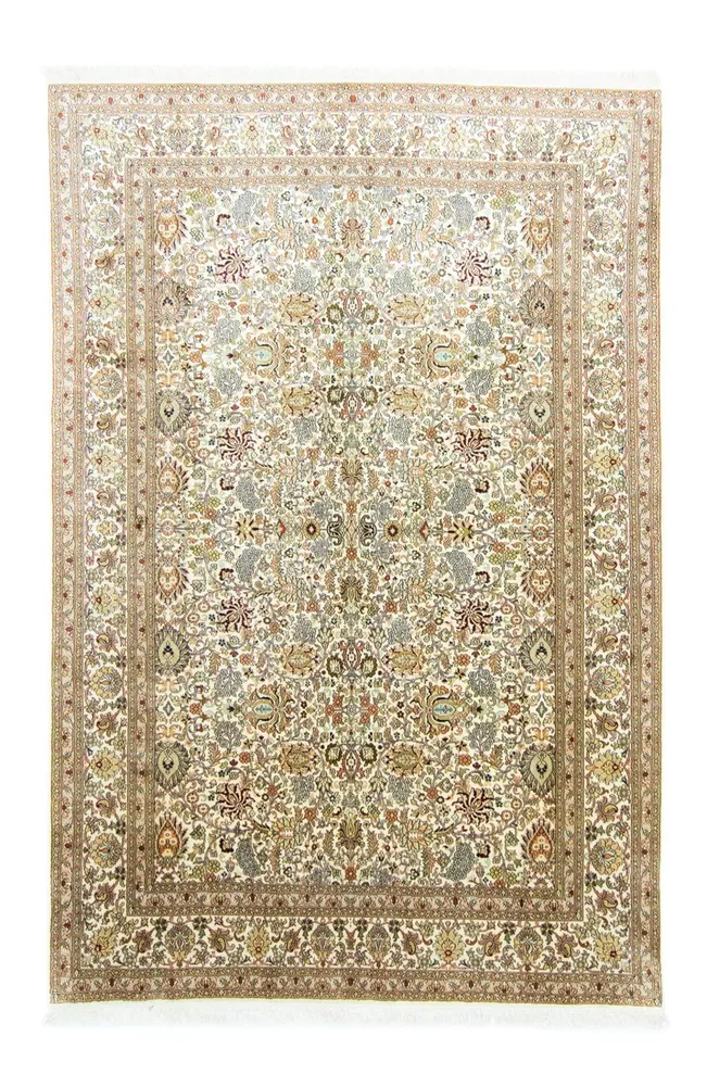Silketeppe - Kashmir silke - 274 x 184 cm - beige