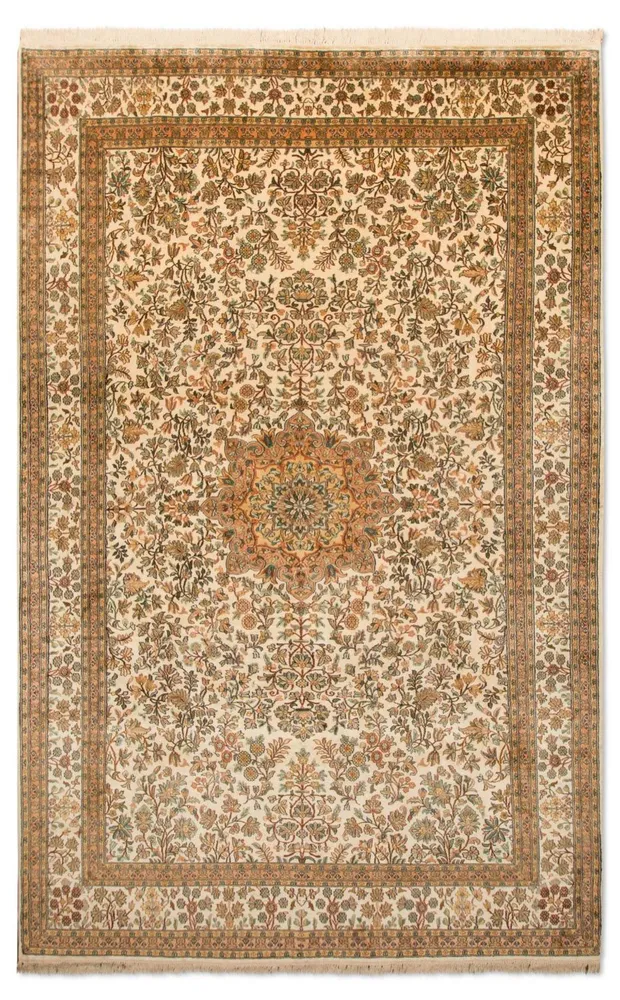 Silketeppe - Kashmir silke - 295 x 173 cm - beige