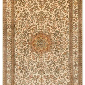 Silketeppe - Kashmir silke - 295 x 173 cm - beige