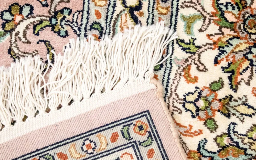 Silketeppe - Kashmir silke - 308 x 204 cm - beige