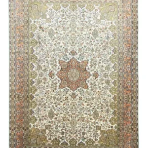Silketeppe - Kashmir silke - 308 x 217 cm - beige