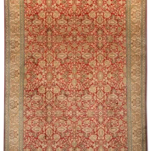 Silketeppe - Kashmir silke - 311 x 211 cm - rød