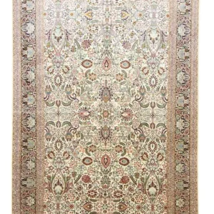 Silketeppe - Kashmir silke - 316 x 211 cm - beige