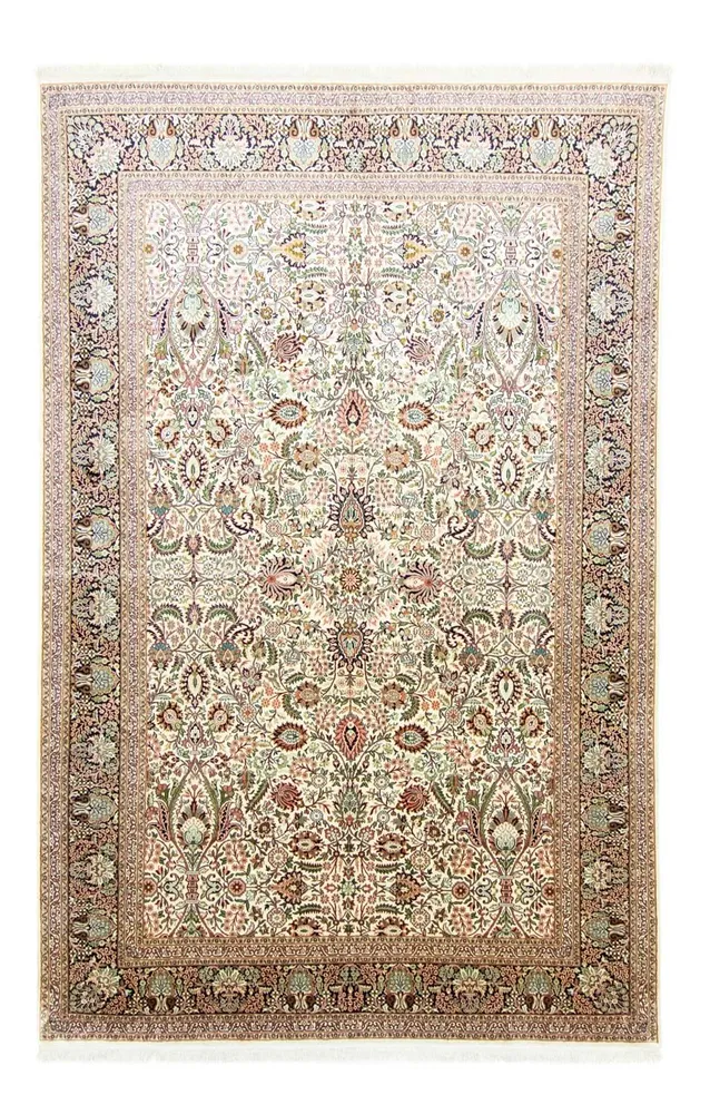 Silketeppe - Kashmir silke - 316 x 211 cm - beige