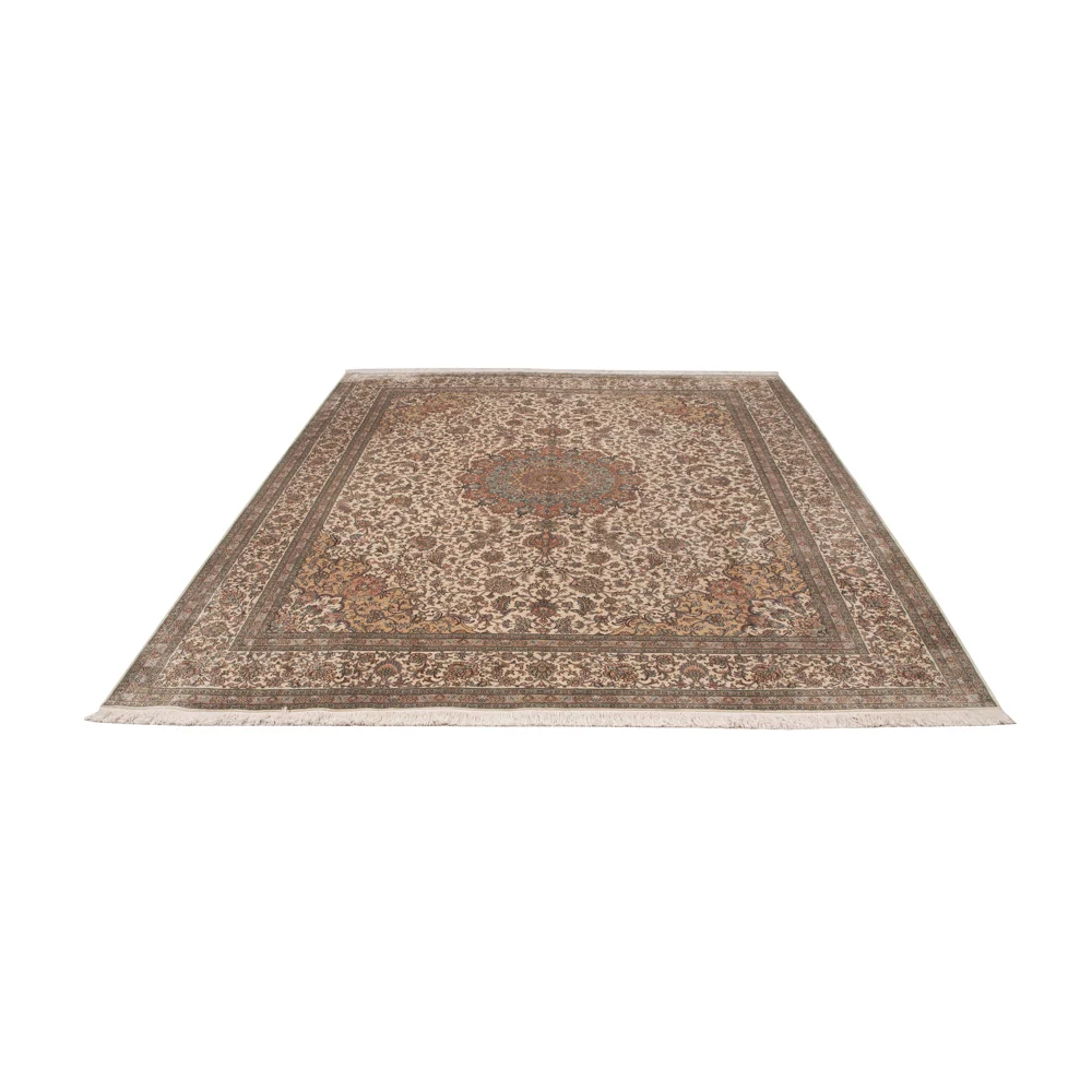 Silketeppe - Kashmir silke - 320 x 249 cm - beige