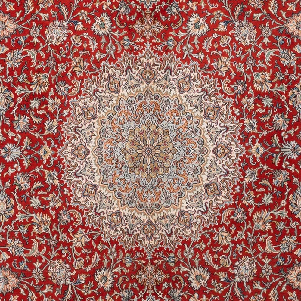 Silketeppe - Kashmir silke - 321 x 245 cm - rød