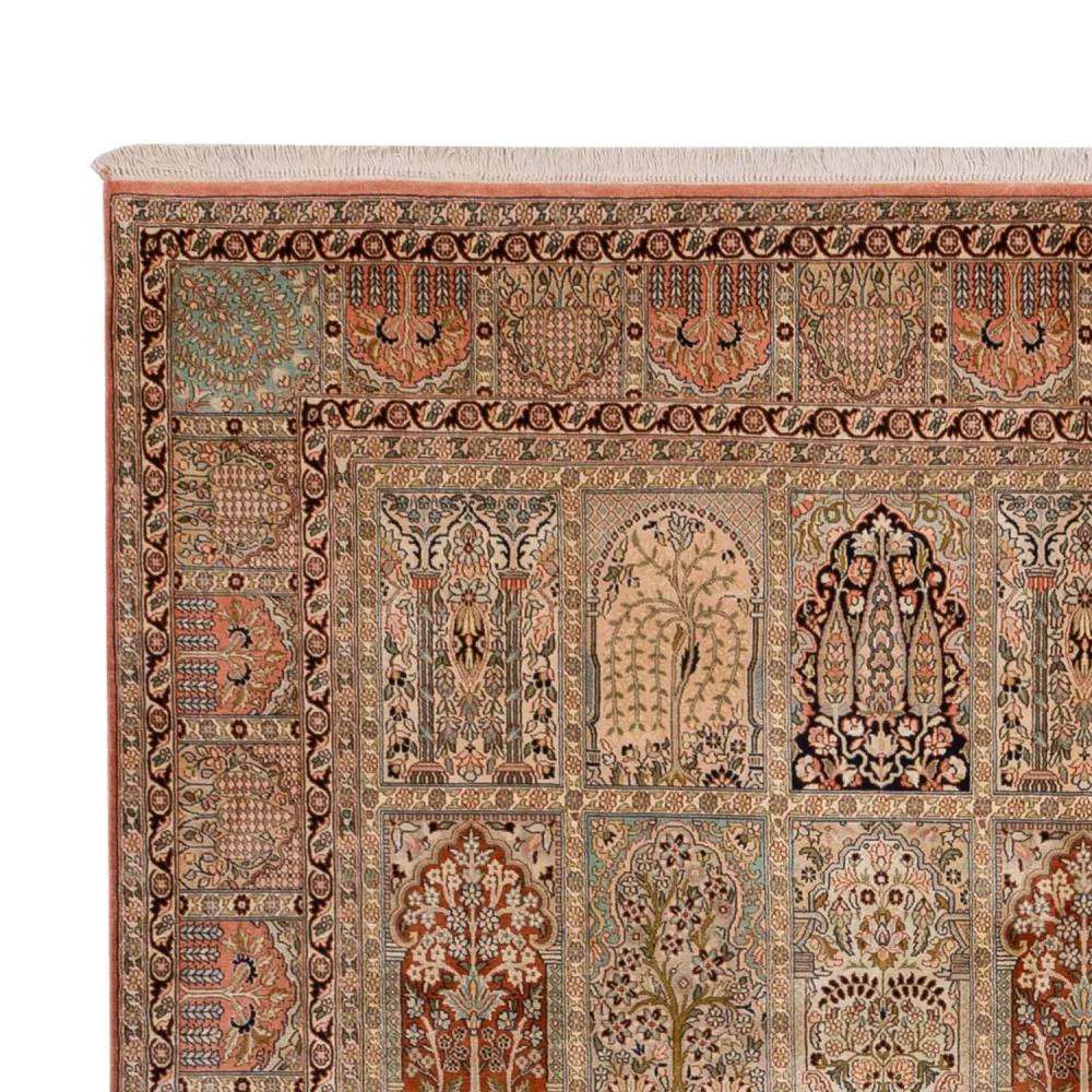 Silketeppe - Kashmir silke - 324 x 238 cm - beige