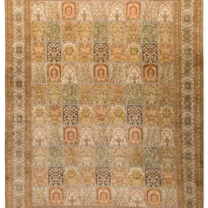 Silketeppe - Kashmir silke - 328 x 240 cm - flerfarget
