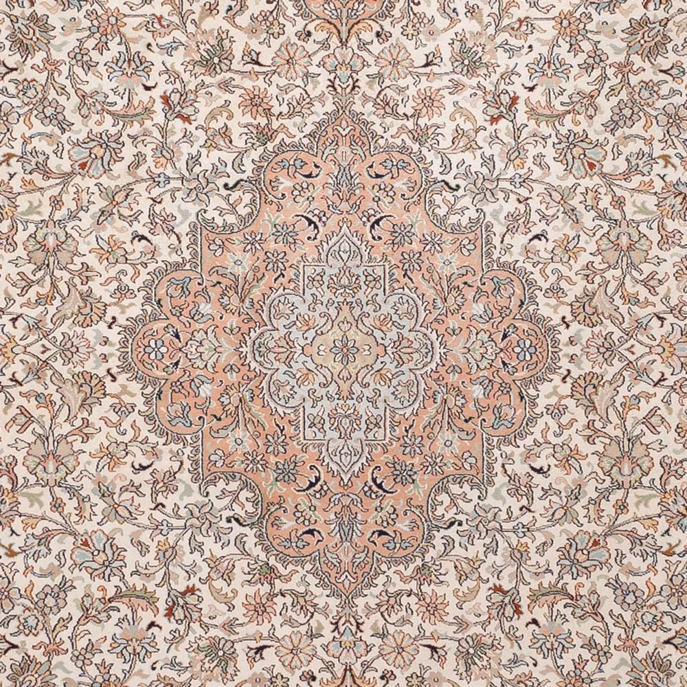 Silketeppe - Kashmir silke - 329 x 244 cm - beige