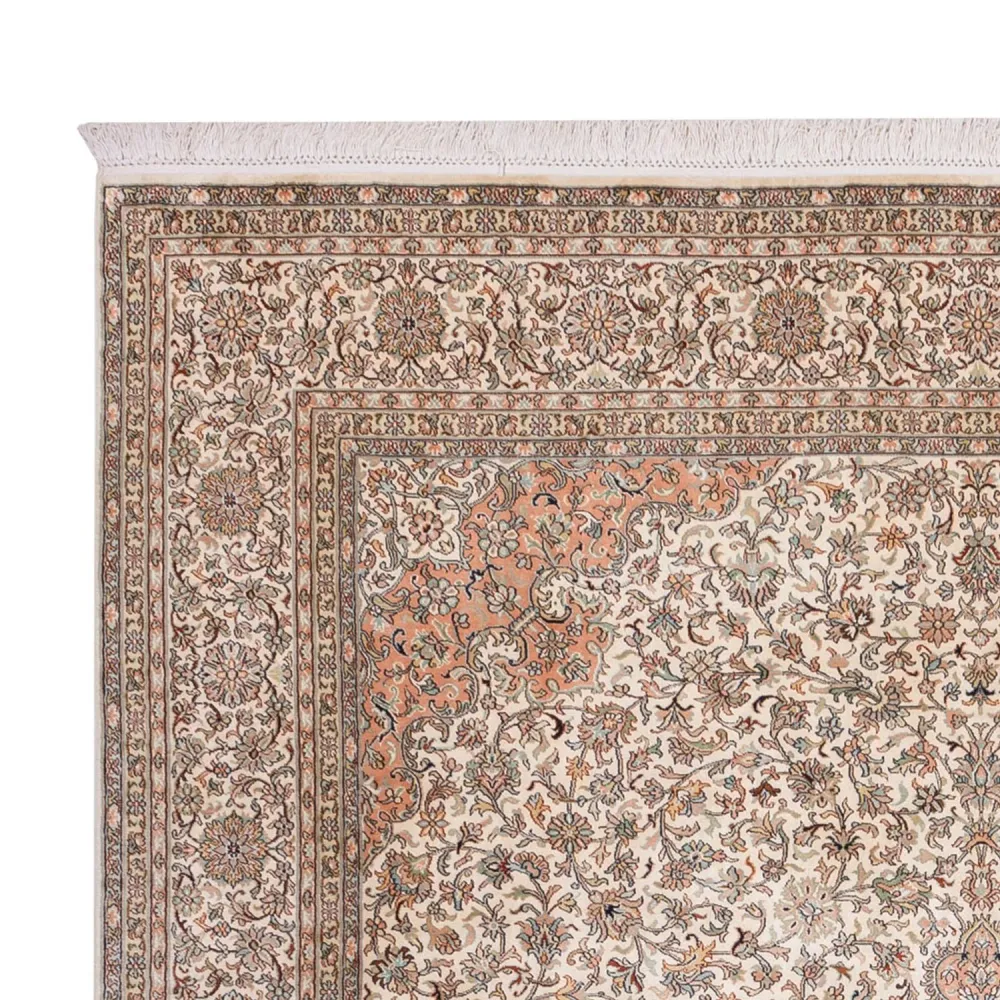 Silketeppe - Kashmir silke - 329 x 244 cm - beige