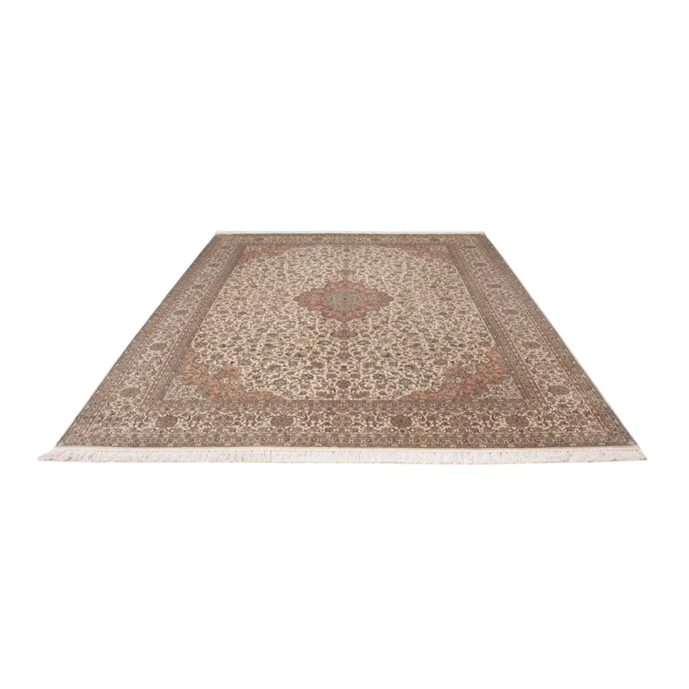 Silketeppe - Kashmir silke - 329 x 244 cm - beige