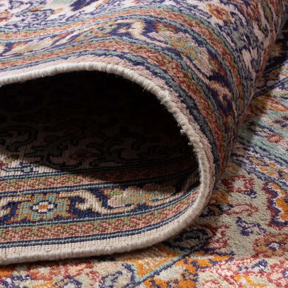 Silketeppe - Kashmir silke - 337 x 247 cm - lys rød