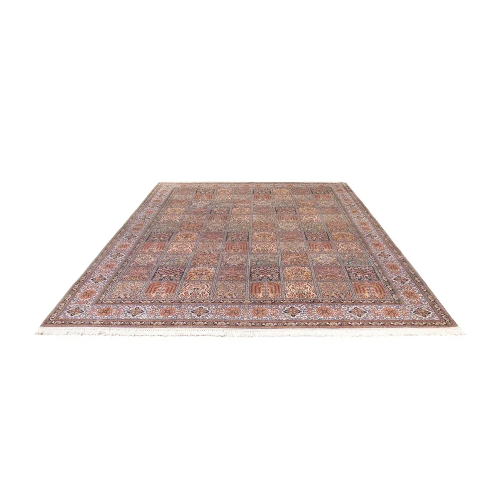 Silketeppe - Kashmir silke - 337 x 247 cm - lys rød