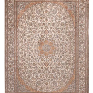 Silketeppe - Kashmir silke - 347 x 247 cm - beige