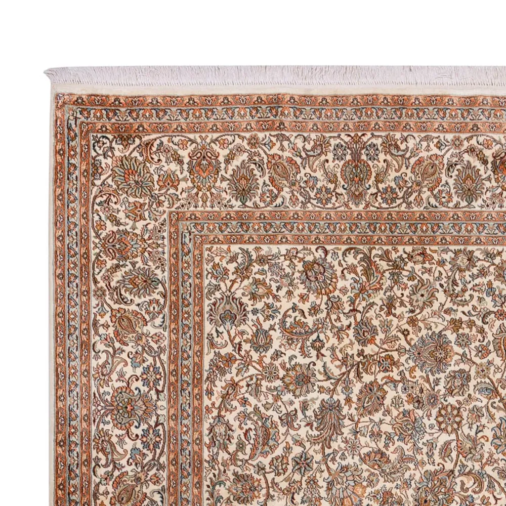 Silketeppe - Kashmir silke - 358 x 249 cm - beige