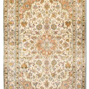 Silketeppe - Kashmir silke - 95 x 62 cm - beige