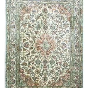 Silketeppe - Kashmir silke - 90 x 66 cm - beige